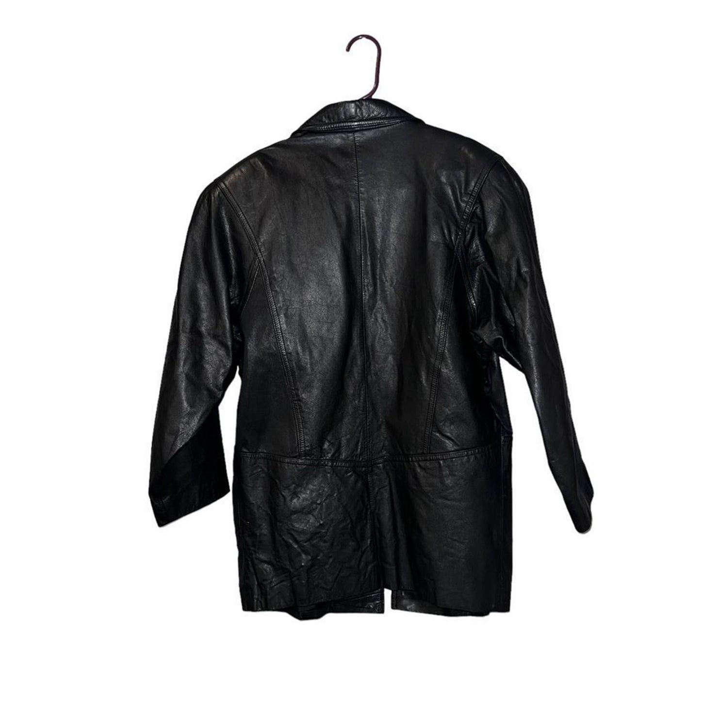 Adler Sovereign Blazer Jacket Mens Small Black Button Front Notched Lapel