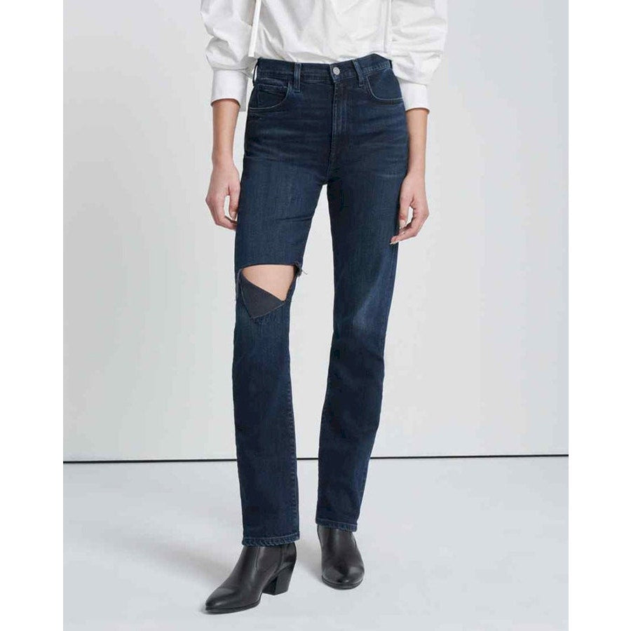 NWT 7 For All Mankind Women's Size 28 Easy Slim in Sunbeam Jeans