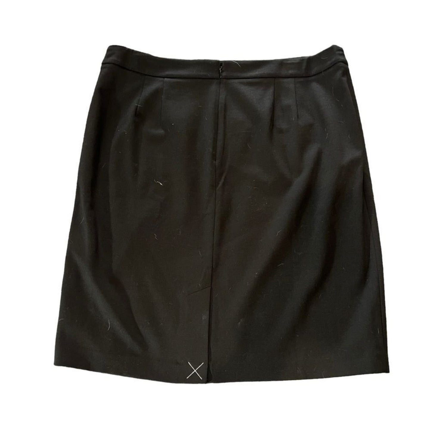 NWT Talbots Skirt Womens Petite Size 16 Black Knee Length Pencil Straight