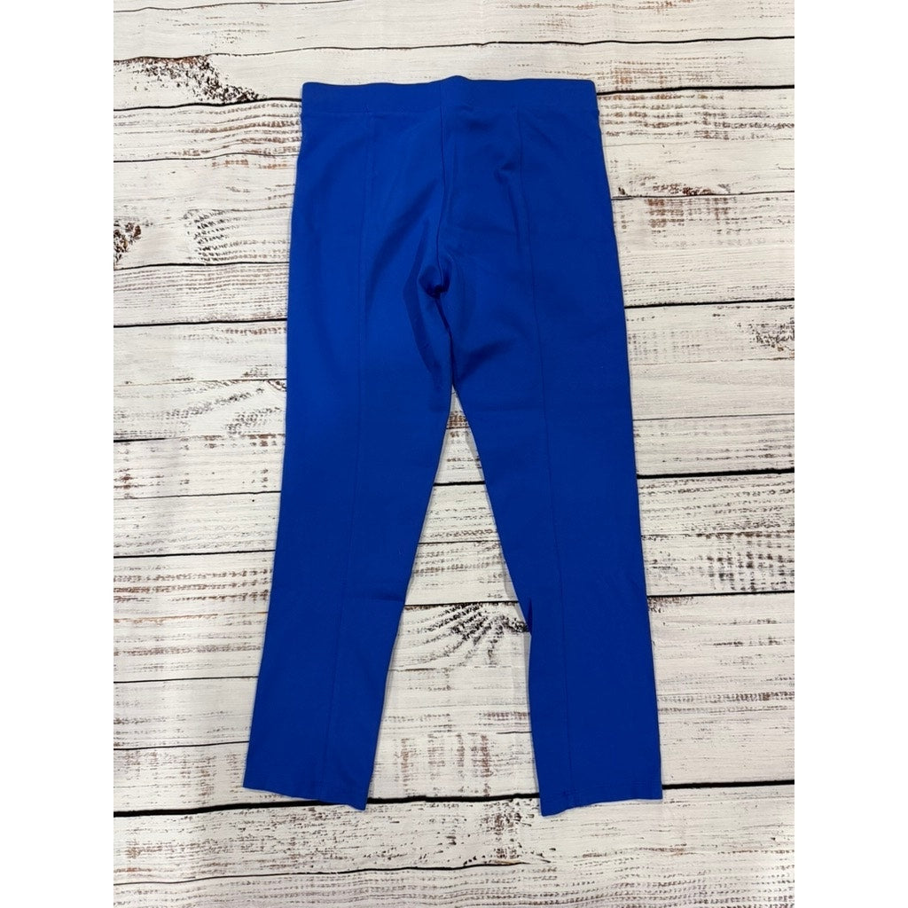 Lulu-B Women's Blue Ankle Pants Size Medium Stretchy Pull-On Casual