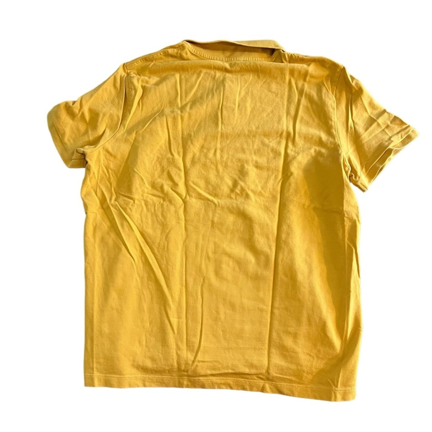Express Polo Shirt Men's 2XL Gold Mustard Yellow Short Sleeve Collared