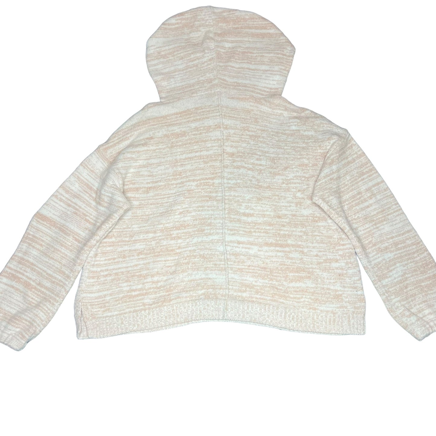 Soma WKND Women's Large Pink Marshmallow Knit Long Sleeve Cropped Hoodie