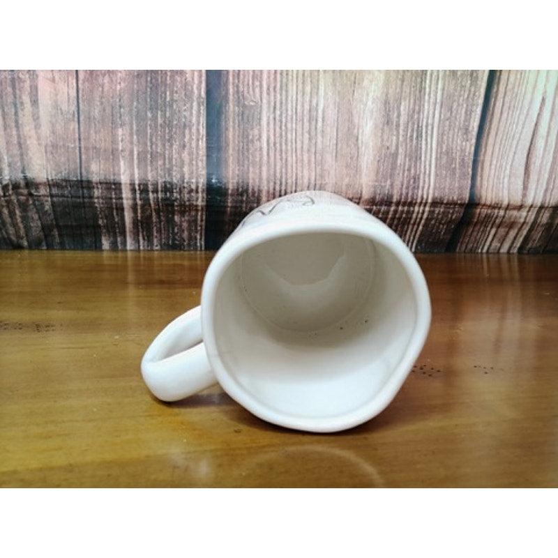 Rae Dunn BAE Coffee Mug White Black Lettering Artisan