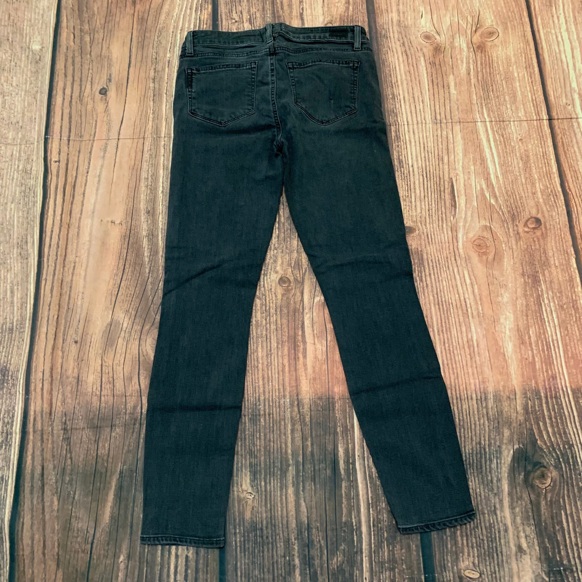 Aéropostale Jeans Womens 29x30 Black Skinny Stretch Raw Hem