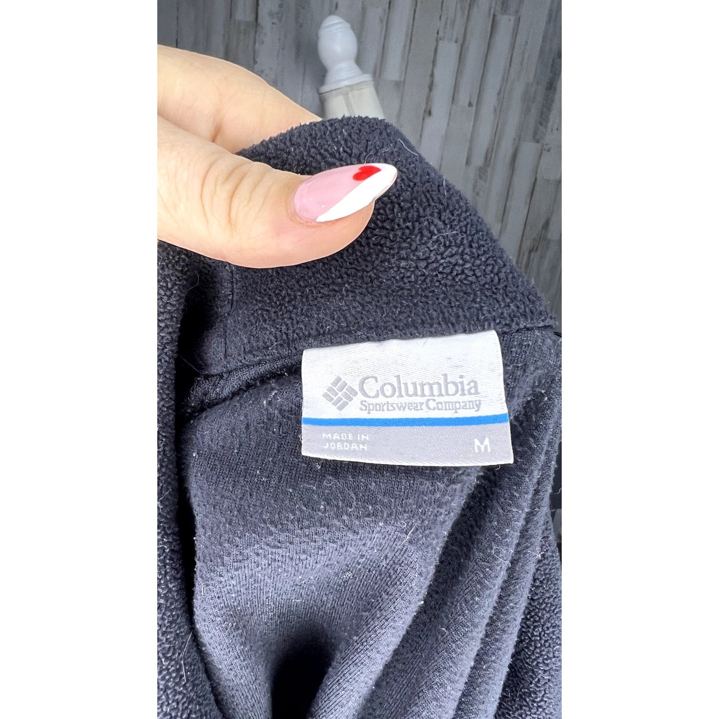 Columbia Women's Black 1/2 Zip Fleece Pullover Size Medium Casual Top