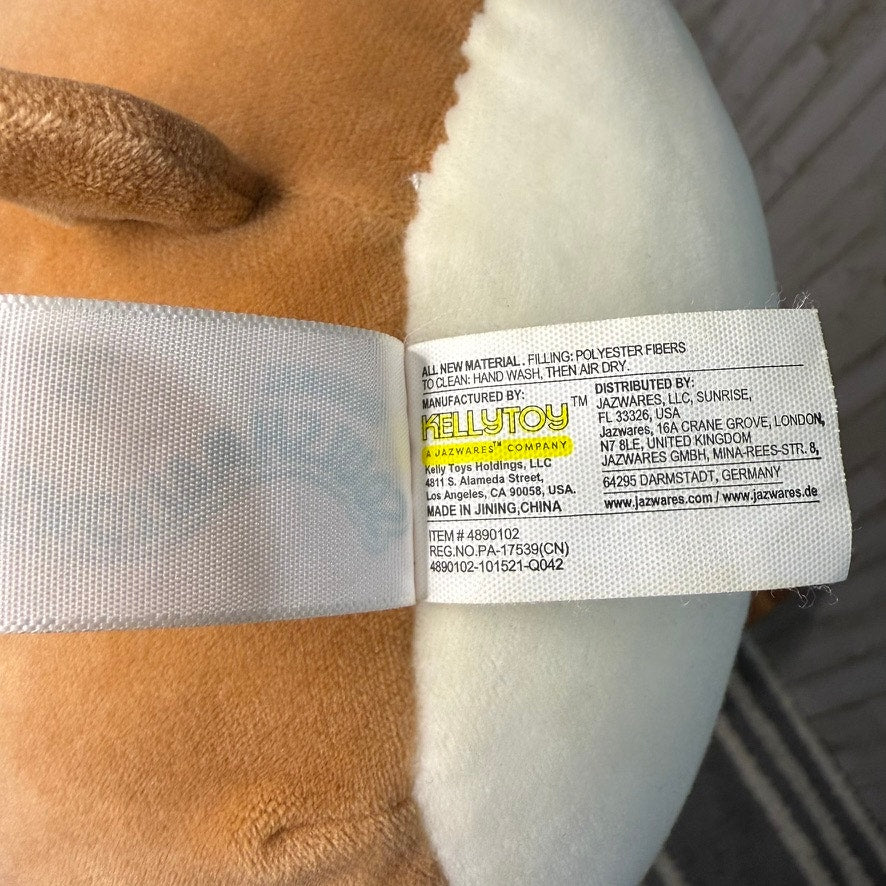 Squishmallows Regina the Corgi 7.5" Plush Toy Brown Washable Best Friends