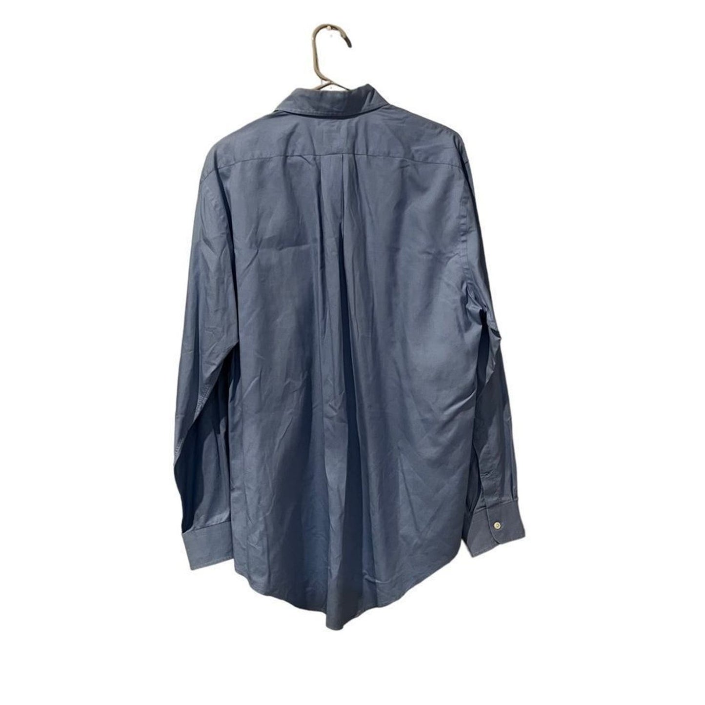 Men's Traditional Fit Solid Supima Pinpoint Buttondown Collar Dress Shirt