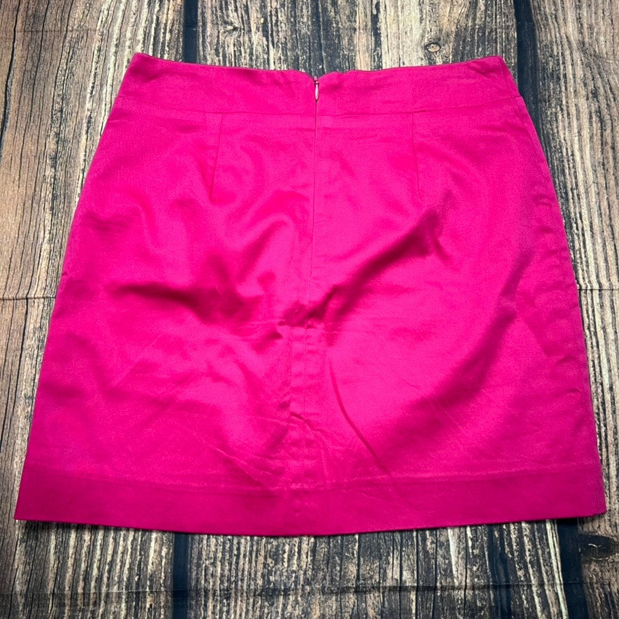 Leona by Lauren Leonard Women's Pink Mini Skirt Size 2 with Front Buttons