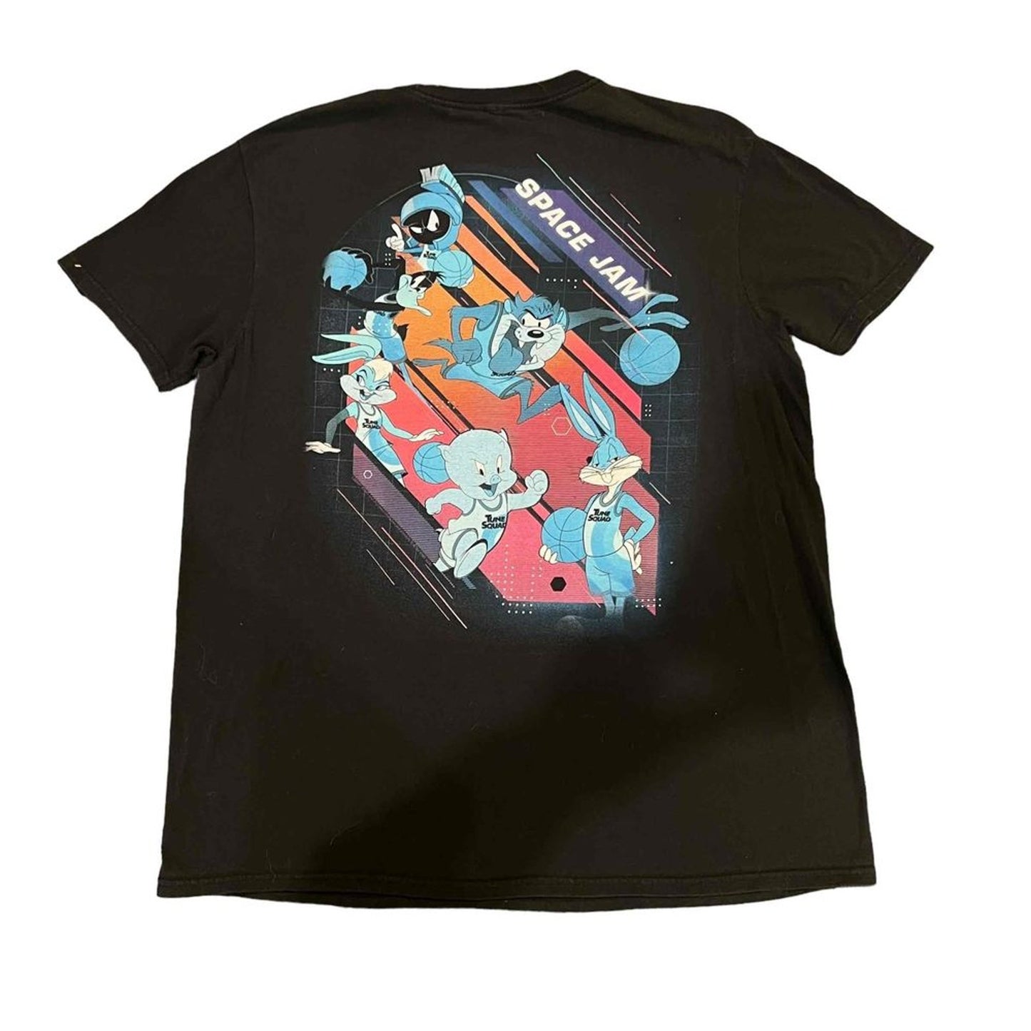 Space Jam A New Legacy T-Shirt Mens Size Large Black Tune Squad Graphic