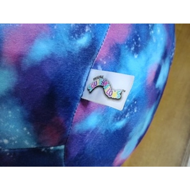 Squishmallows Alien Plush Galaxy Space Print Purple Blue Antennae 16"