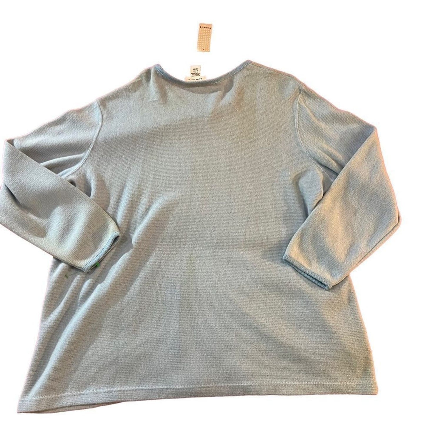 NWT Avenue Blue V neck Sweater Size 18/20 with Front Pockets