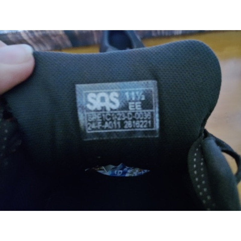 SAS Shoes Mission One Womens Walking Sneakers Black Gray Lace Up Athletic 11.5