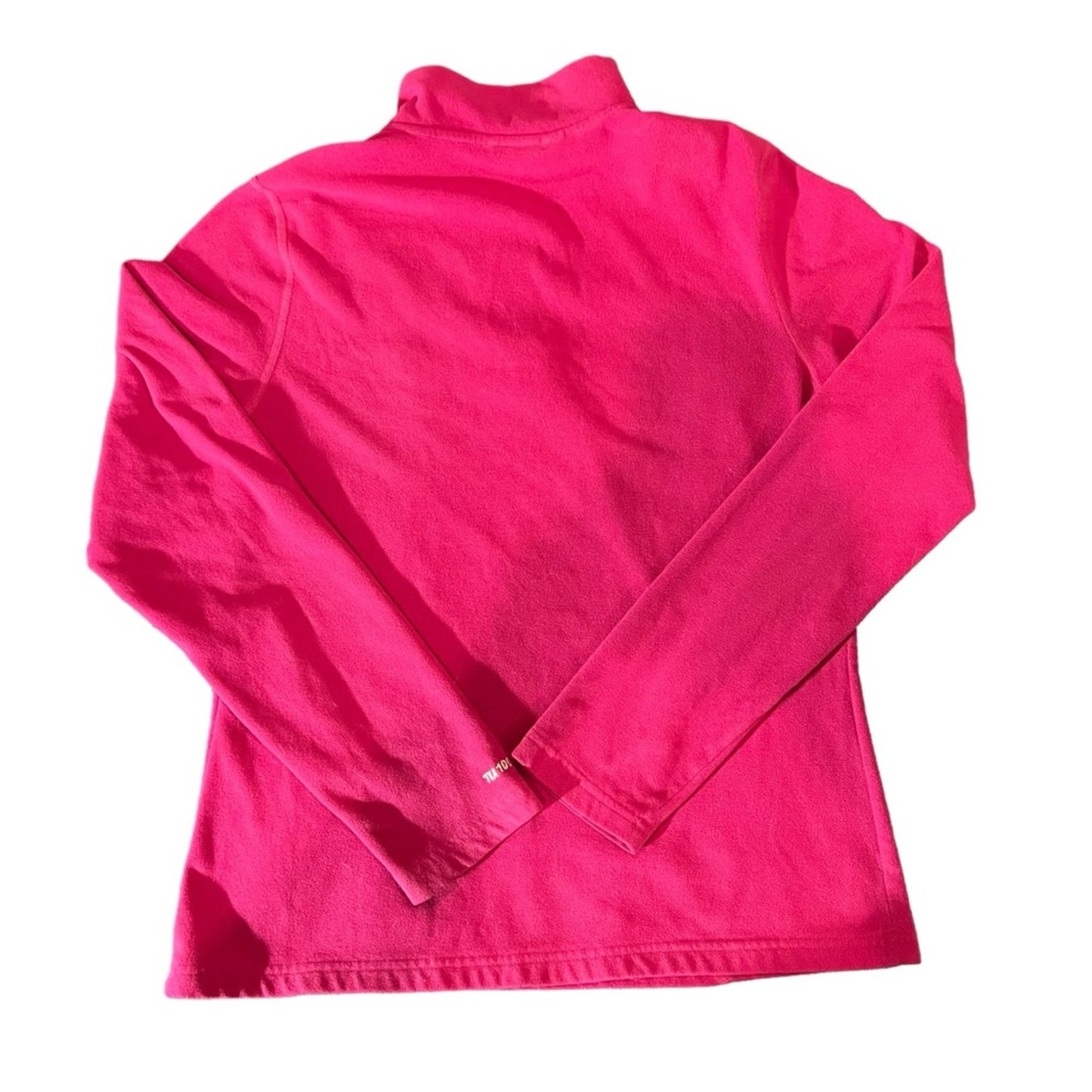 The North Face Womens Fleece Pullover Pink 1/4 Zip Mock Neck Size Medium