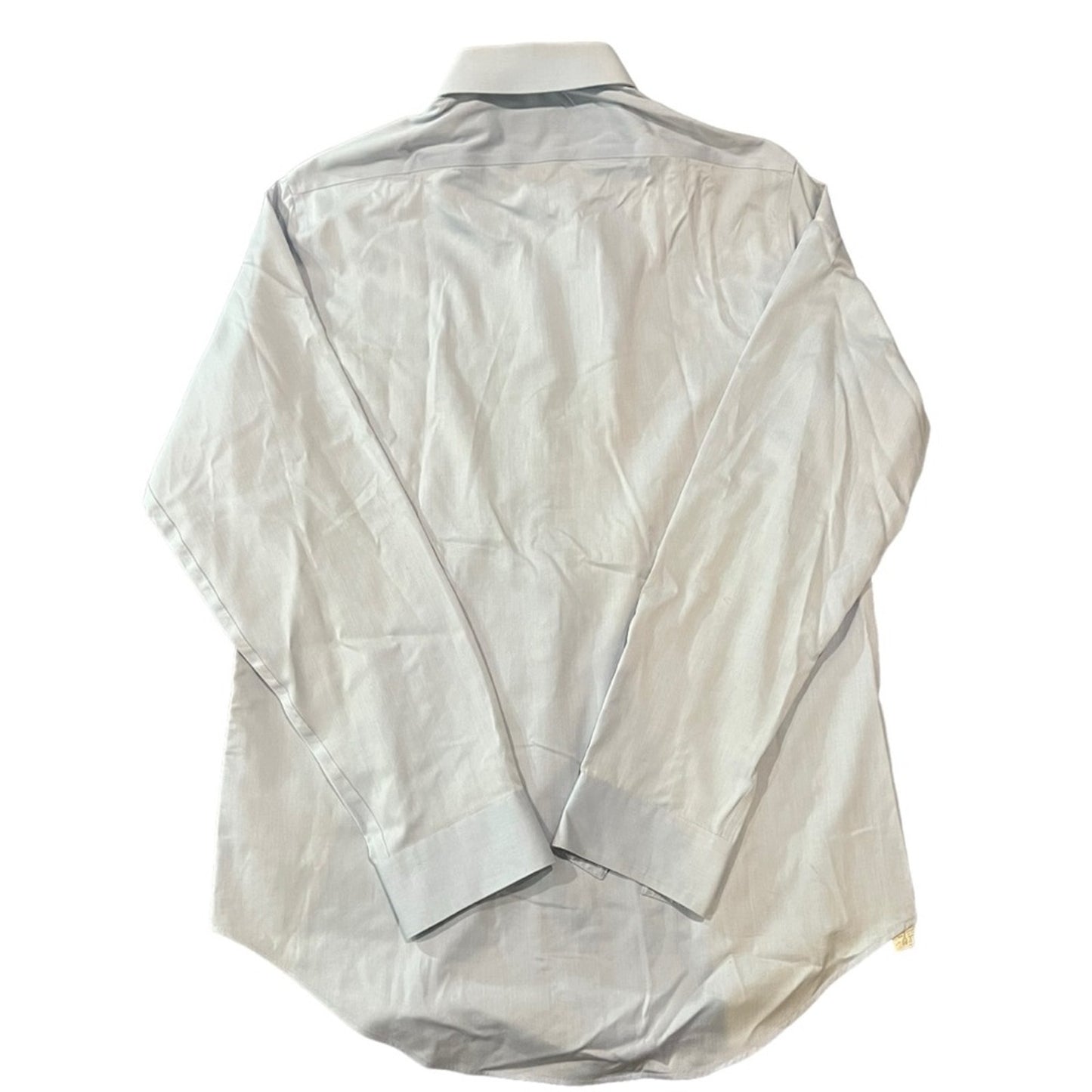 Calvin Klein Dress Shirt Mens 15.5 34/35 Blue Slim Fit Non-Iron