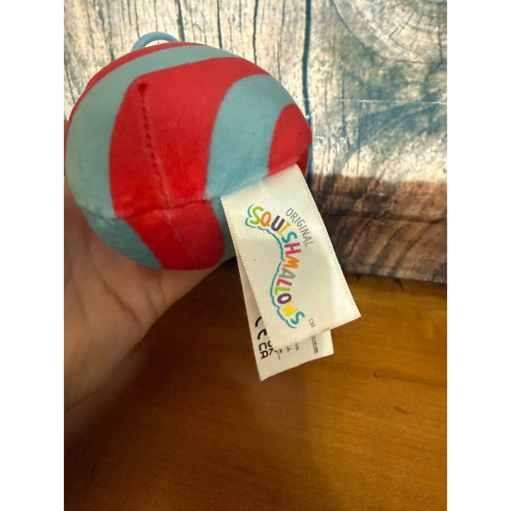 Squishmallows Tucker Slushie Clip-On Plush Toy Mini Multicolor