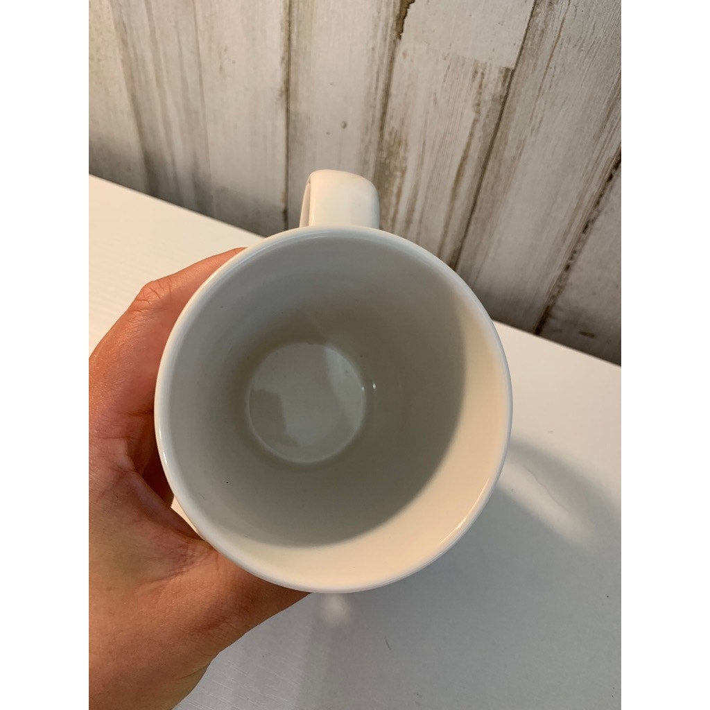 Starbucks Coffee Mug Cup White Green Mermaid Logo 12 fl oz