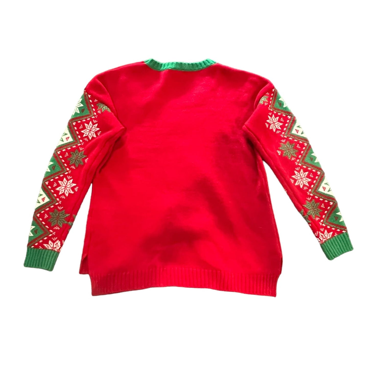 Isela Multicolor Llama Pullover Ugly Christmas Sweater - Women's Size Large