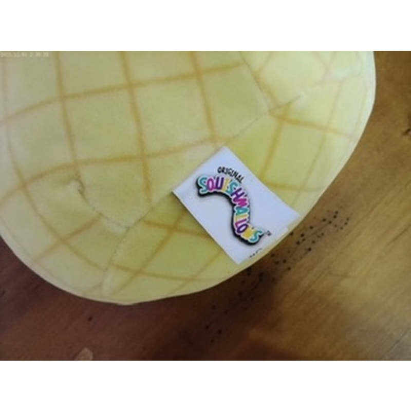 Squishmallows Pineapple Plush Stuffed Yellow Green Top 8"
