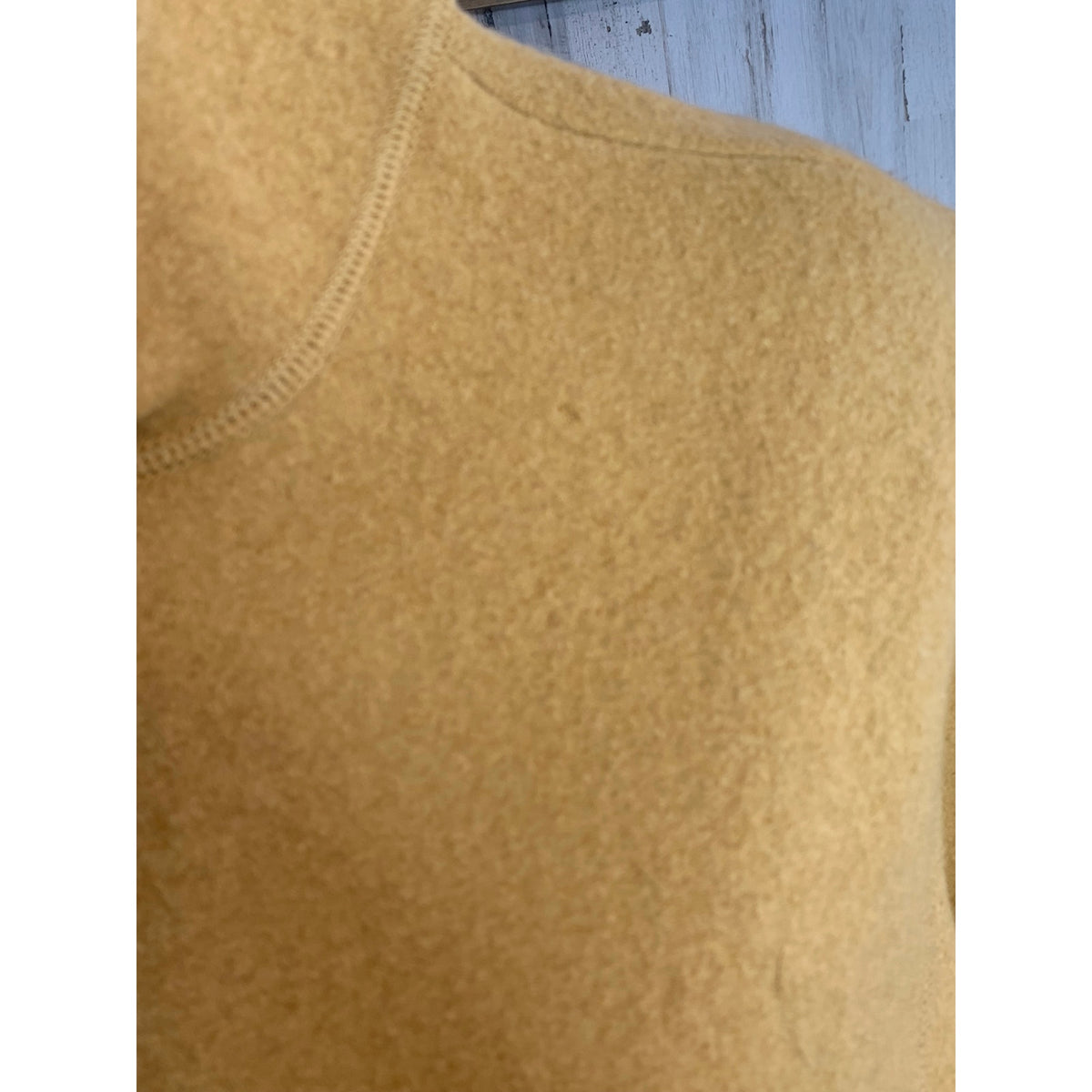 Eileen Fisher Jacket Womens Extra Small Mustard Yellow Full Zip Mock Neck 100% Wool