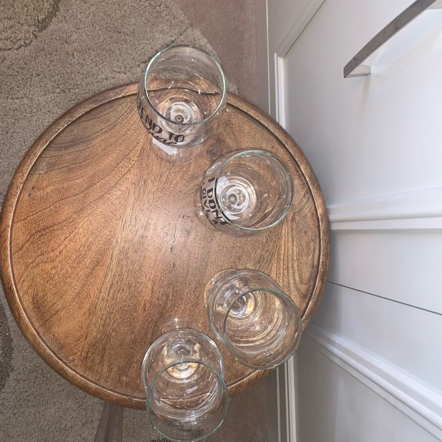 Set 4 wine/frozen drink glasses NWT