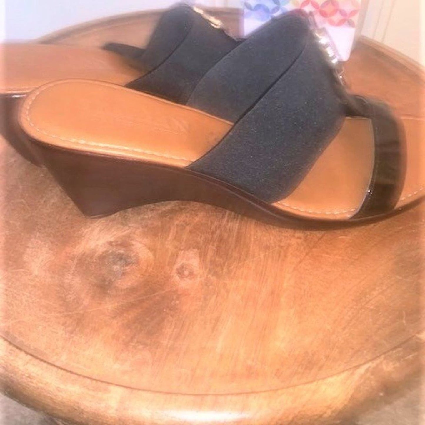 Italian Shoemaker Sadey Black Wedge Sandal 10