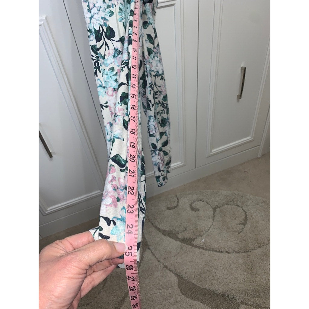 J. Jill Women's Floral Print Ankle Pants Size Small Multicolor Stretch