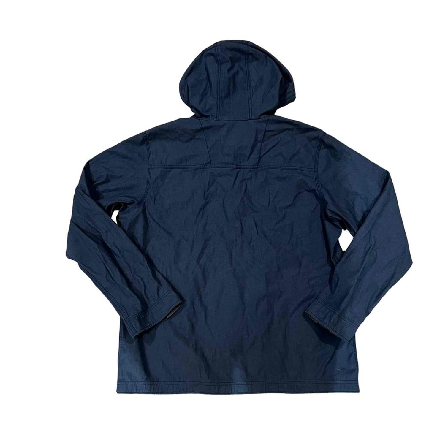 Columbia Big Sky Brewing Hooded Full Zip Windbreaker Jacket Navy Mens Large