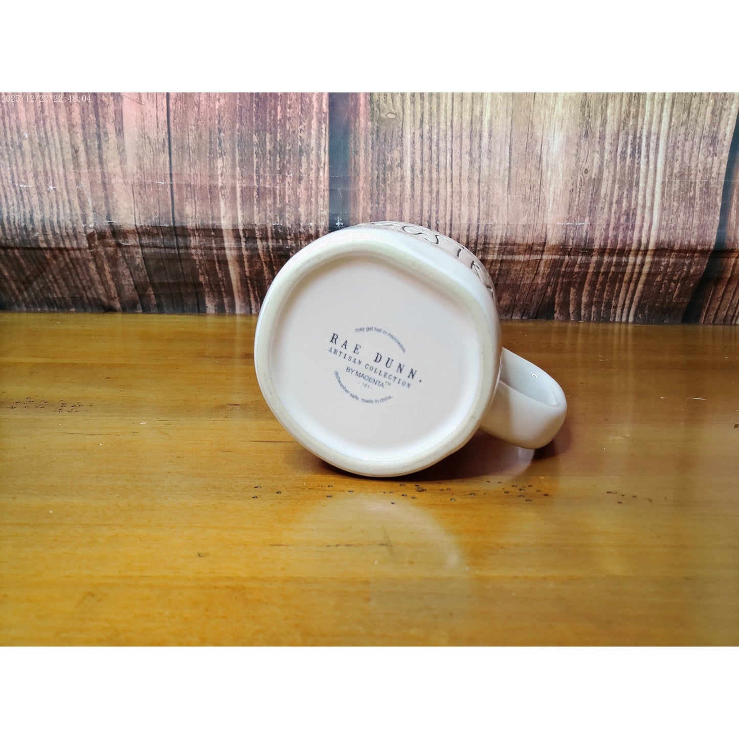 Rae Dunn by Magenta SO EGGSTRA Coffee/Tea Mug White Yellow