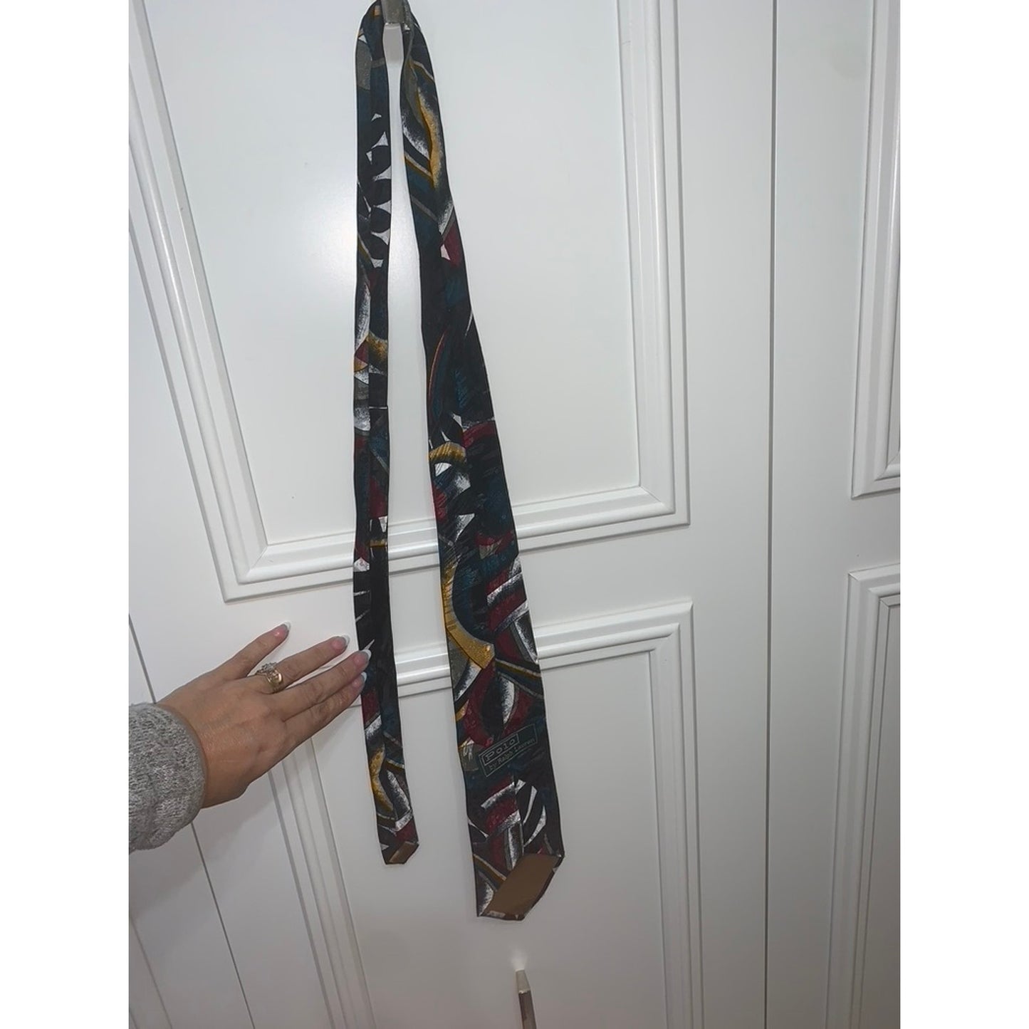 Polo Ralph Lauren Men's Silk Geometric Necktie Multicolor Classic