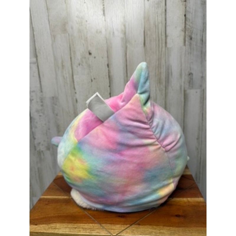 Squishmallows Tinley Rainbow Tie-Dye Axolotl Plush Toy Medium 12"