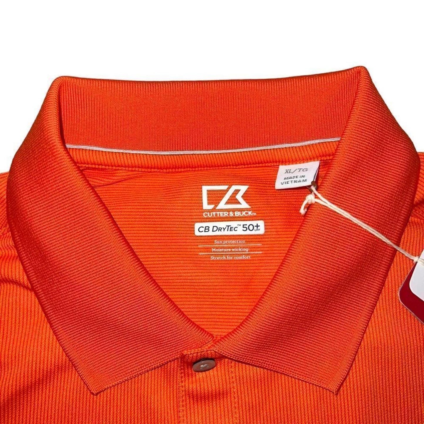 NWT Cutter & Buck CB Drytec Genre Textured Solid Mens Polo XL