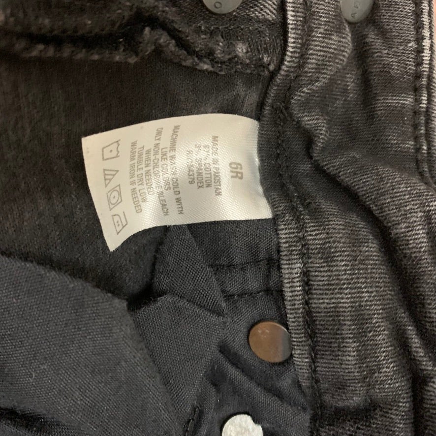 Aeropostale Jeans Womens Size 6 Black Super High Rise Curvy