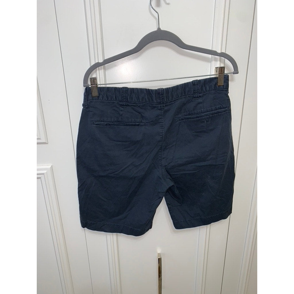 J.Crew Men's Chino Shorts Size 31 Navy Blue Casual Stretch 9" Inseam