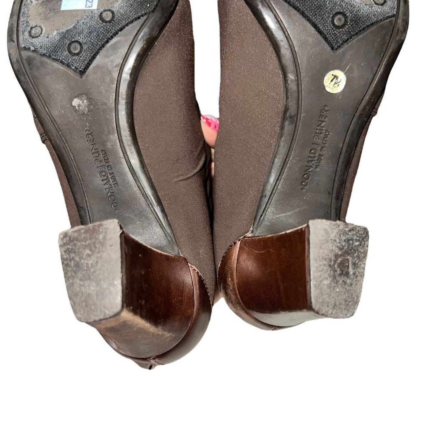 Donald J. Pliner Brown Reya Booties Sz 7M