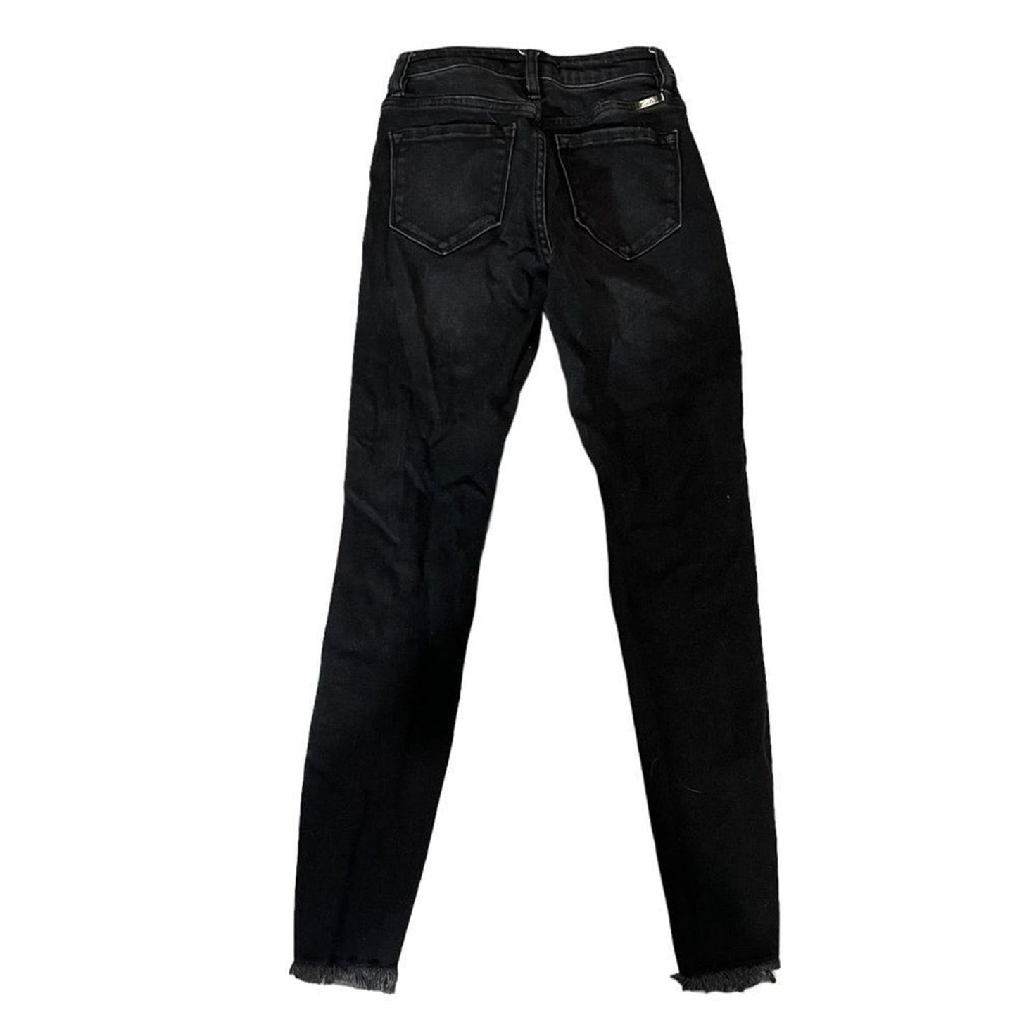 Kancan Black Shark Bite Skinny Jeans Size 3/25