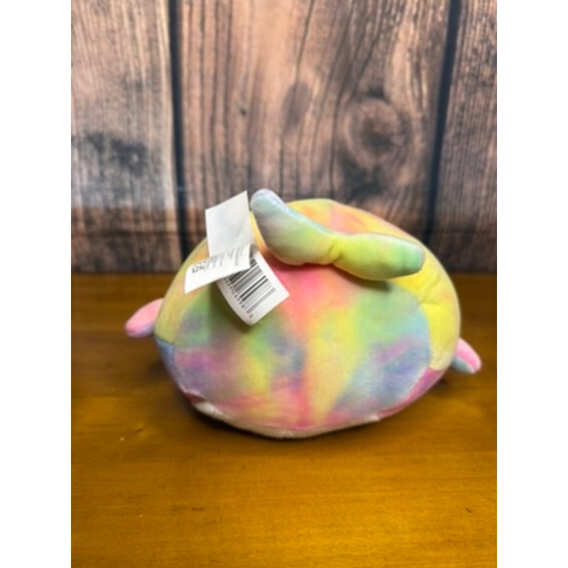 Squishmallows Navina the Narwhal 8" Plush Rainbow Tie Dye Toy
