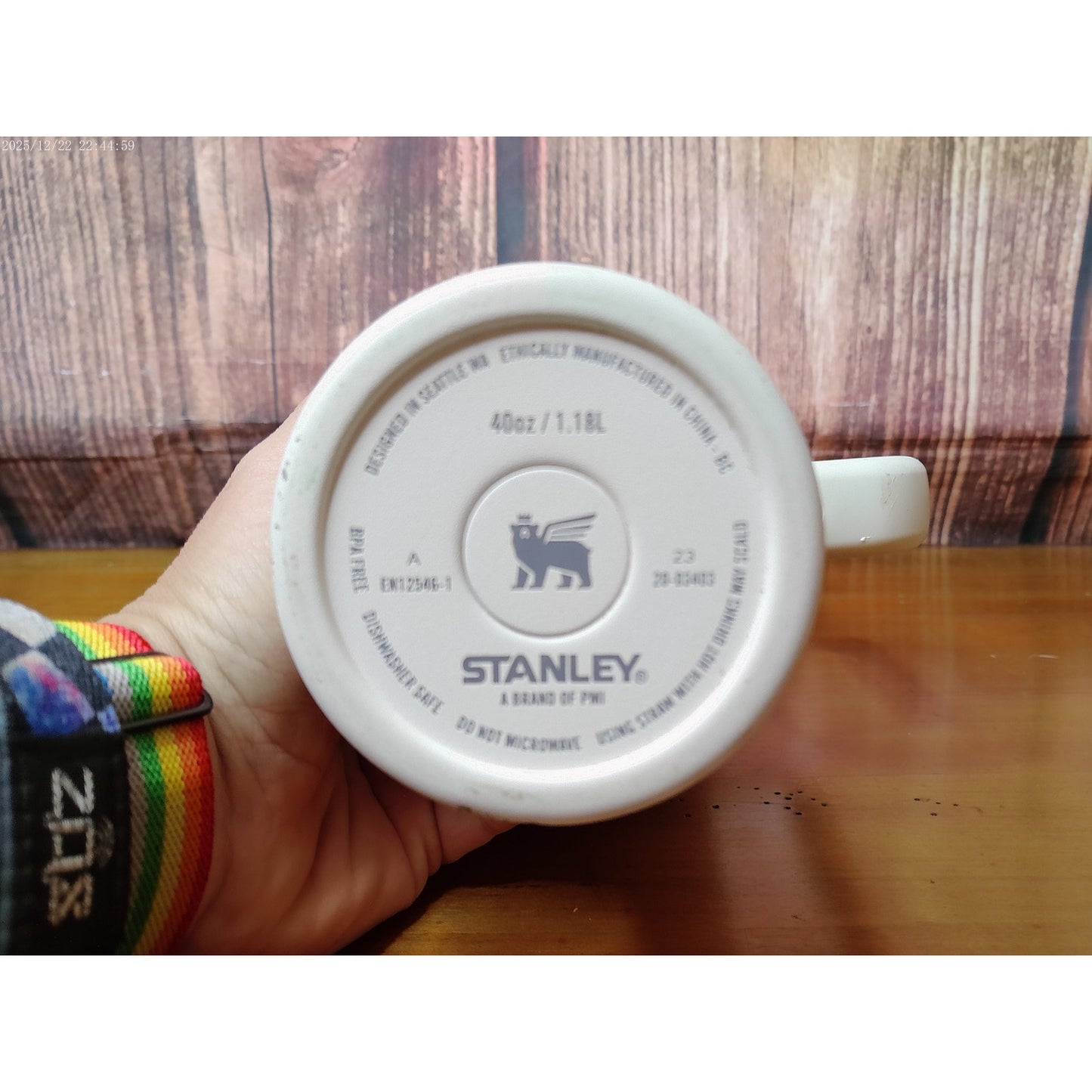 Stanley Quencher H2.0 FlowState Tumbler 40 oz White Handle