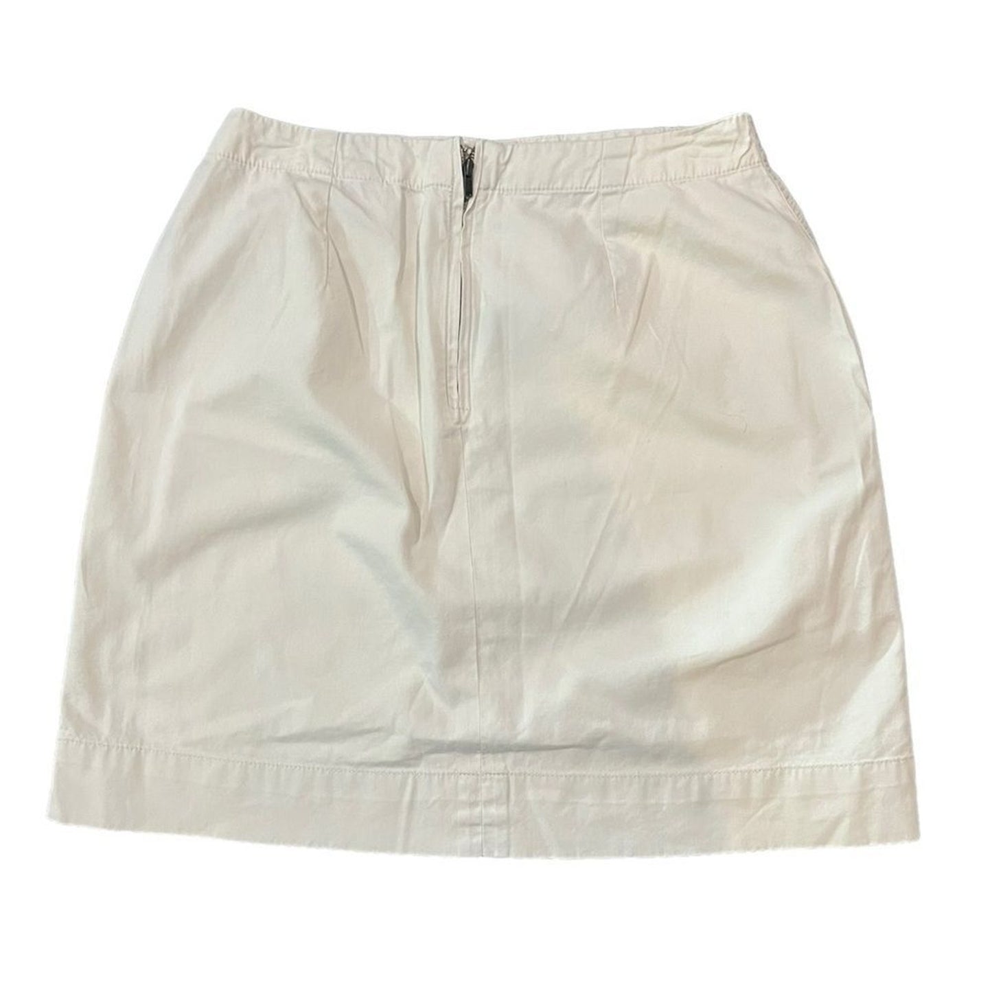 G.H. Bass & Co. Skirt Womens Size 4 Beige Cargo Utility Knee Length Zip