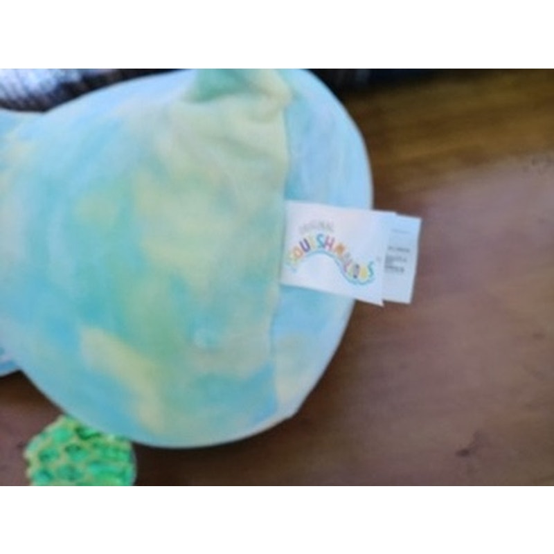Squishmallows Fletcher Pterodactyl Plush TieDye Blue Green 7"