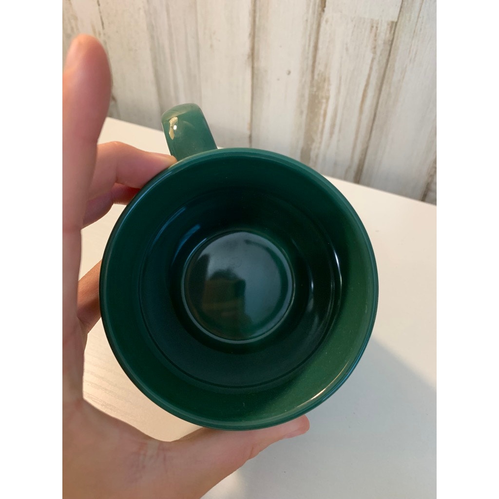 Starbucks Coffee Mug Green Mermaid Siren Logo 12 oz Cup