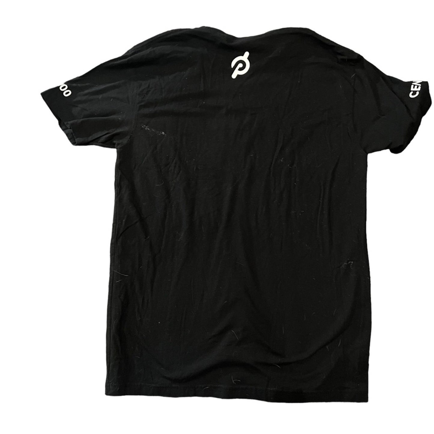 Peloton Century 100 Club Graphic Logo T-Shirt Black Short Sleeve Size Medium