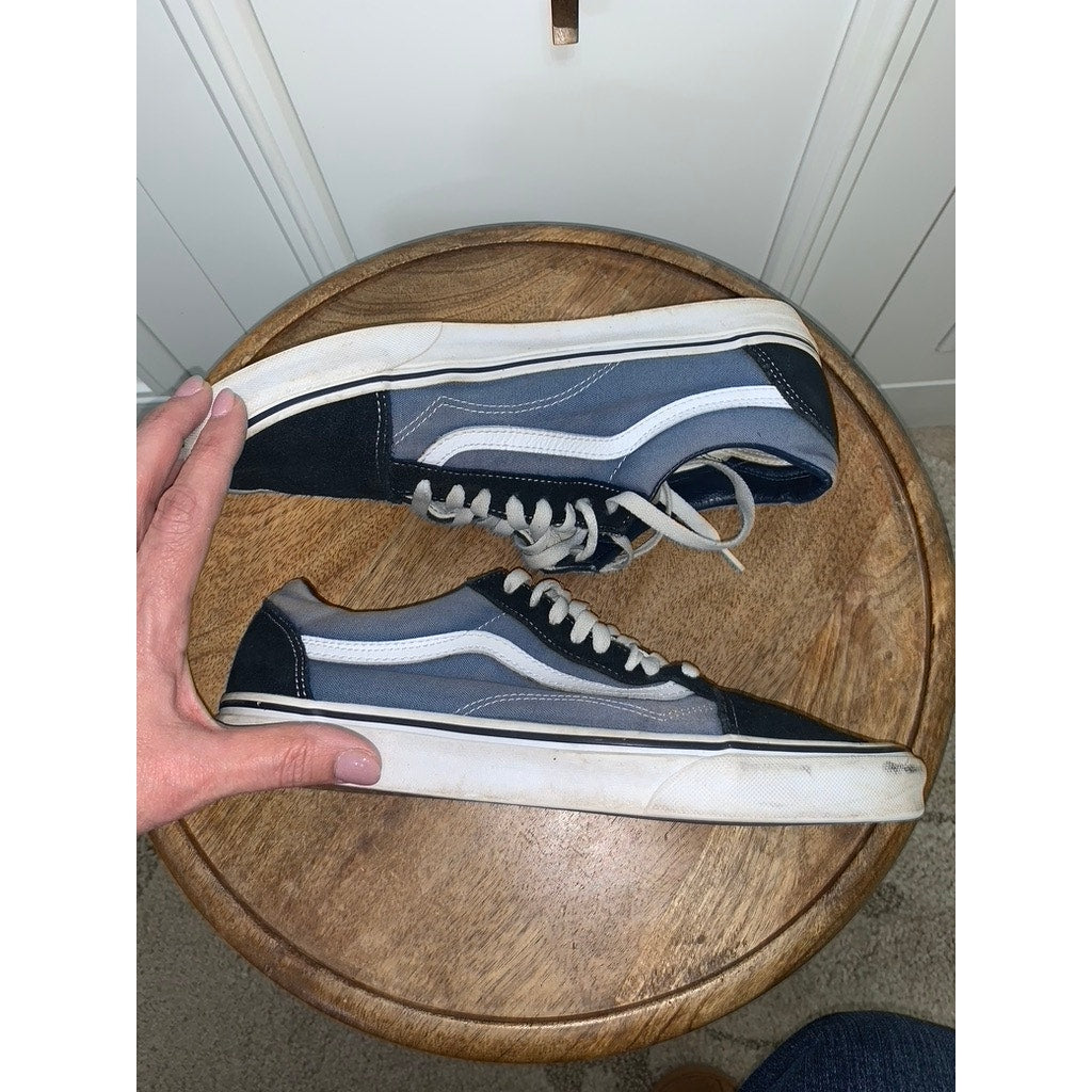 Vans Old Skool Men's Sneakers Navy Blue Suede Size 10.5 Casual Shoes