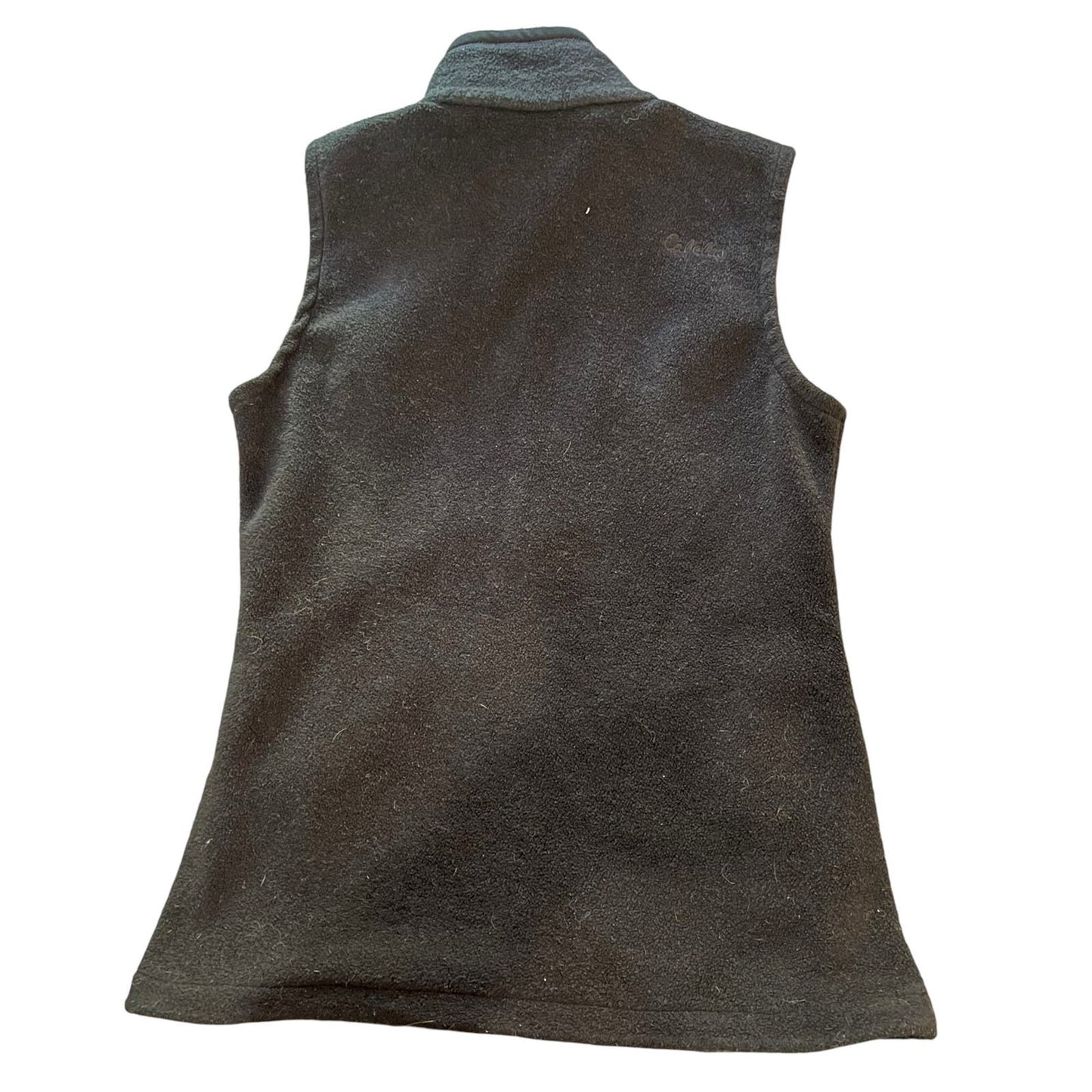 Cablella Women’s Small Black Fleece High Neck Full Zip Vest