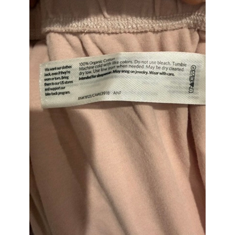 Eileen Fisher Womens Size Large Pink Cropepd Wide Leg Pants Lounge Travel