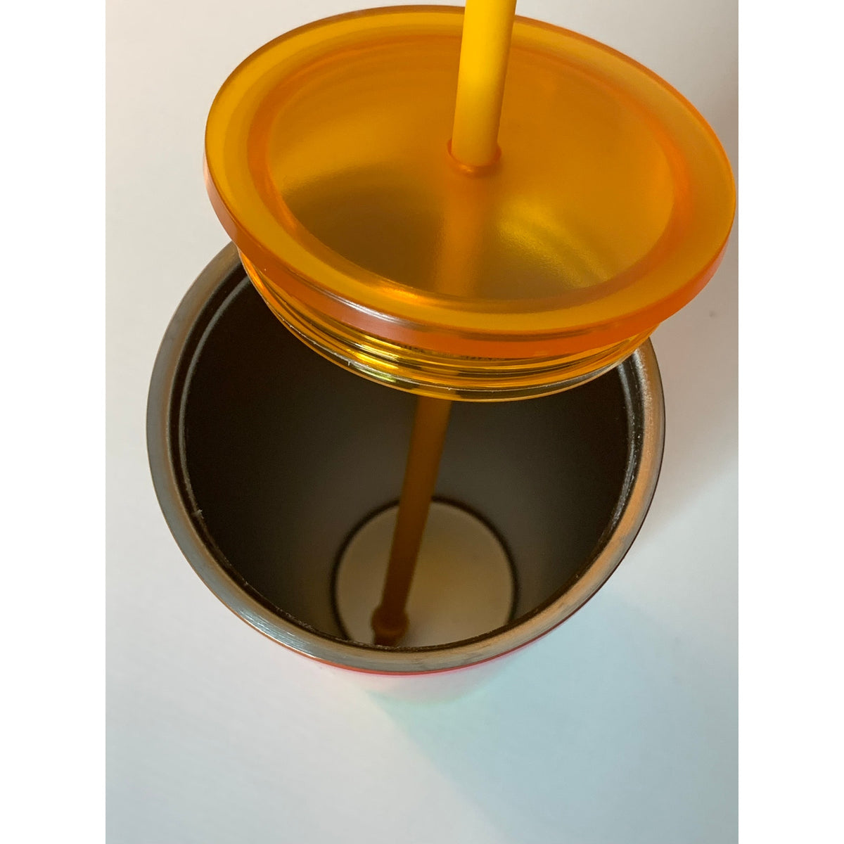 Starbucks Summer Ombre Cold Cup Tumbler 24 oz Orange Pink Yellow w/ Lid