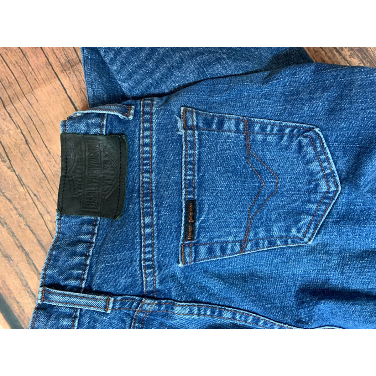 Harley-Davidson Jeans Womens Size 6 Petite Blue Straight Leg 5-Pocket