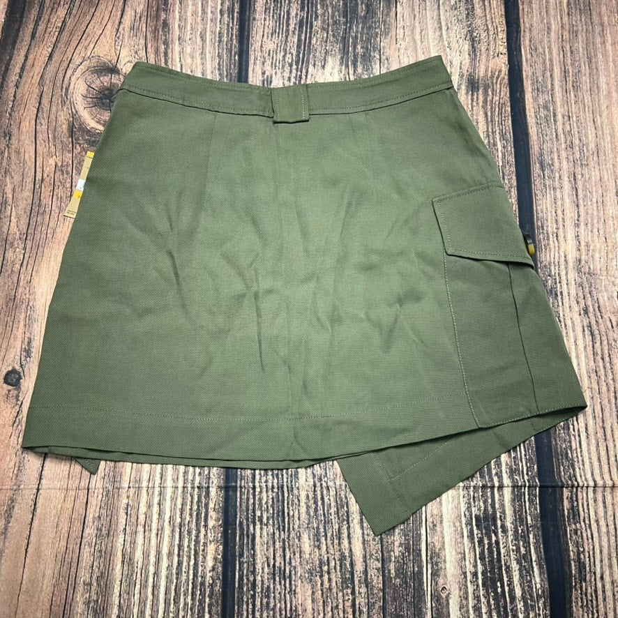 NWT Rachel Rachel Roy Women's Asymmetrical Mini Skort Green Size Small Casual