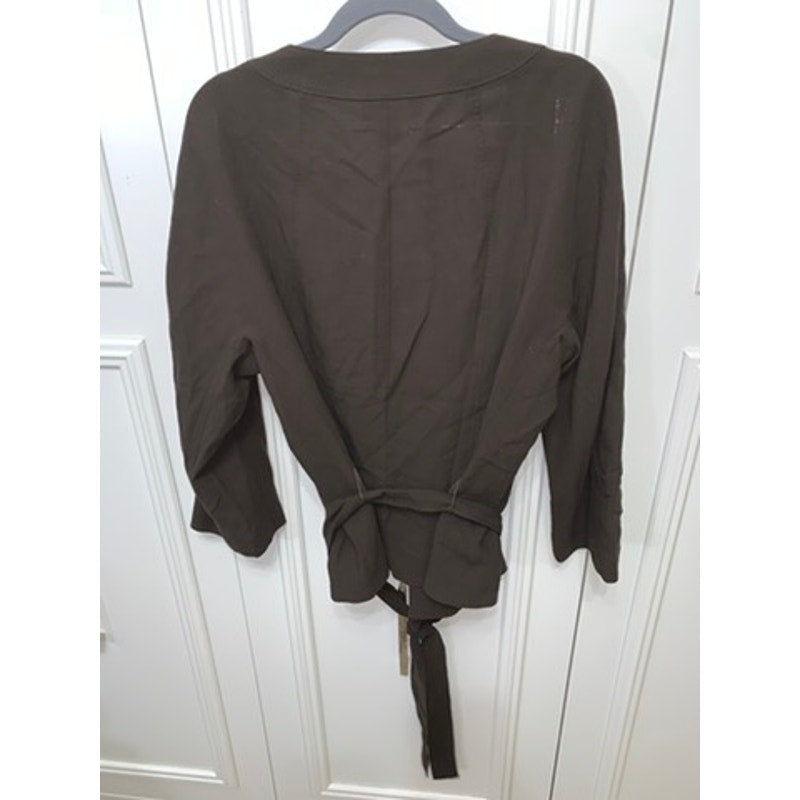 Talbots Women's Brown Jumpsuit Size 18 Long Sleeve Workwear