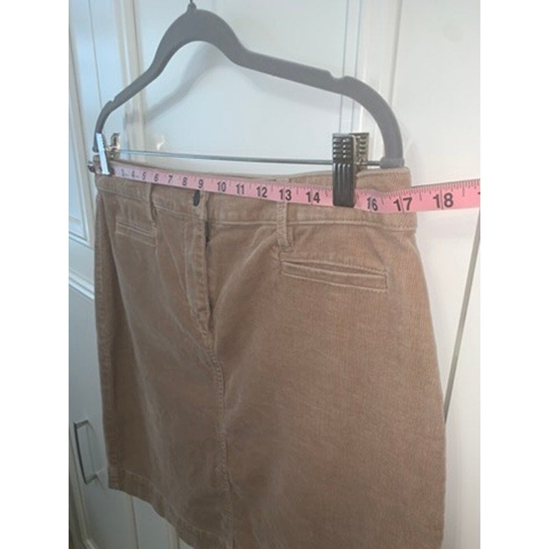 Talbots Women's A-Line Corduroy Skirt Brown Knee Length Size 10