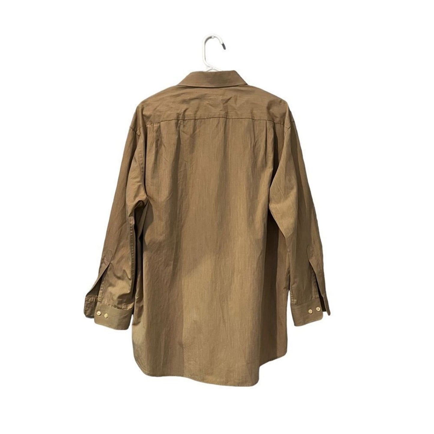 Hugo Boss Men's Size 17-32/35 Brown Long Sleeve Dress Shirt